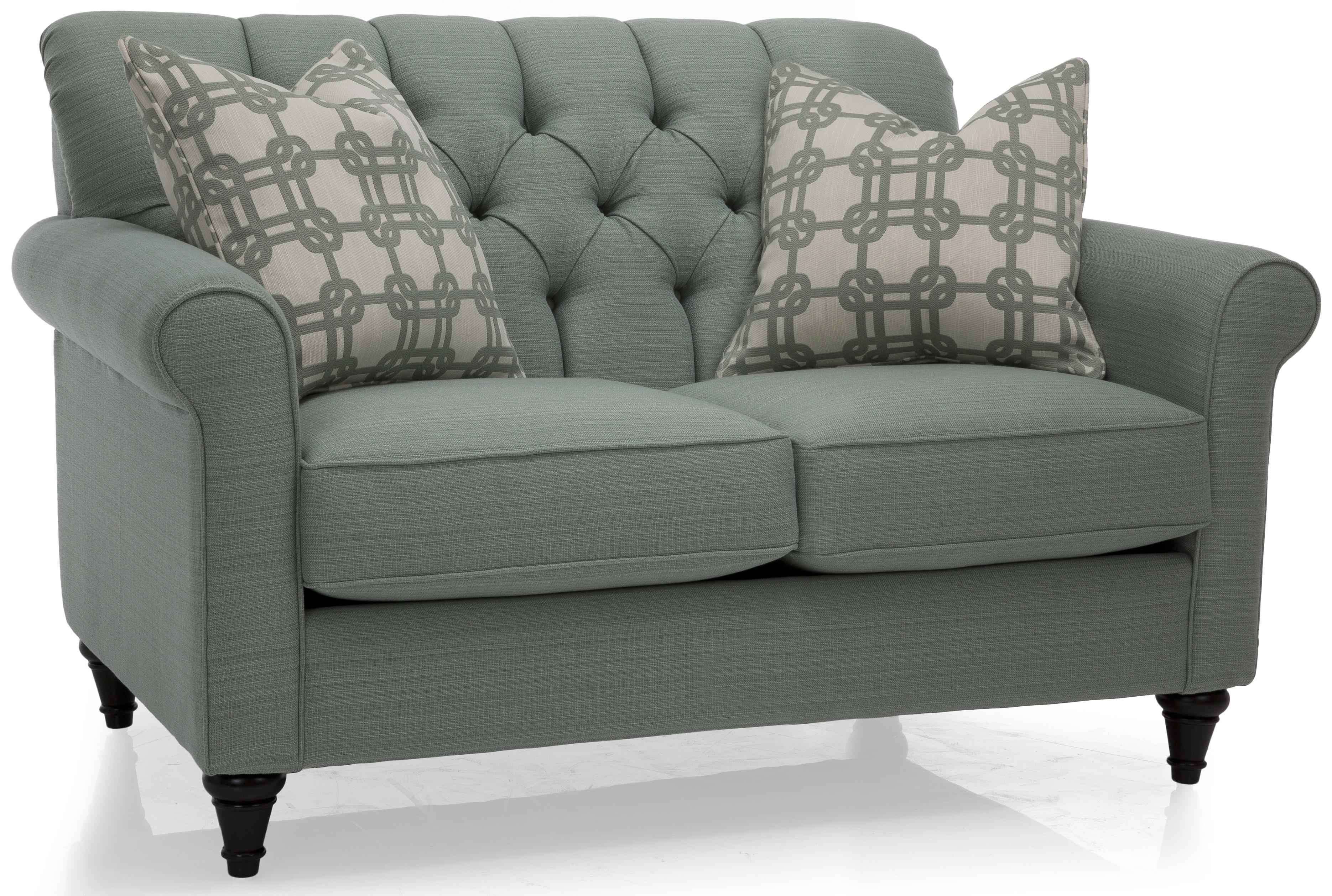 DecorRest 2478 Love Seat w/ Tufted Back Wayside Furniture Loveseats